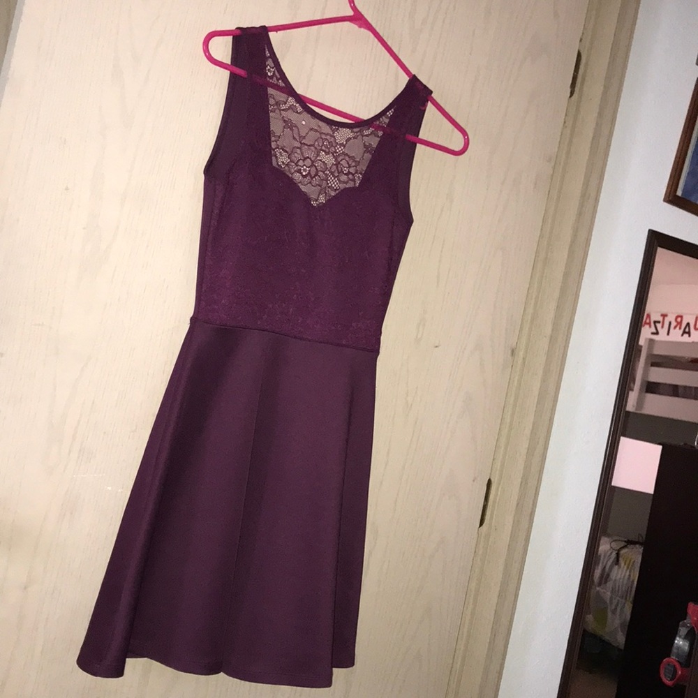 Maroon H&M Lace Dress
